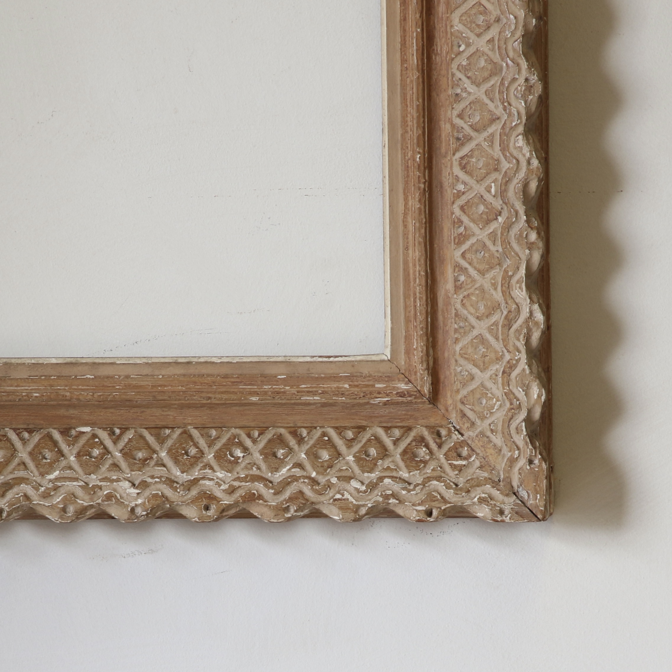 E. Bouche Carved Wooden Frame